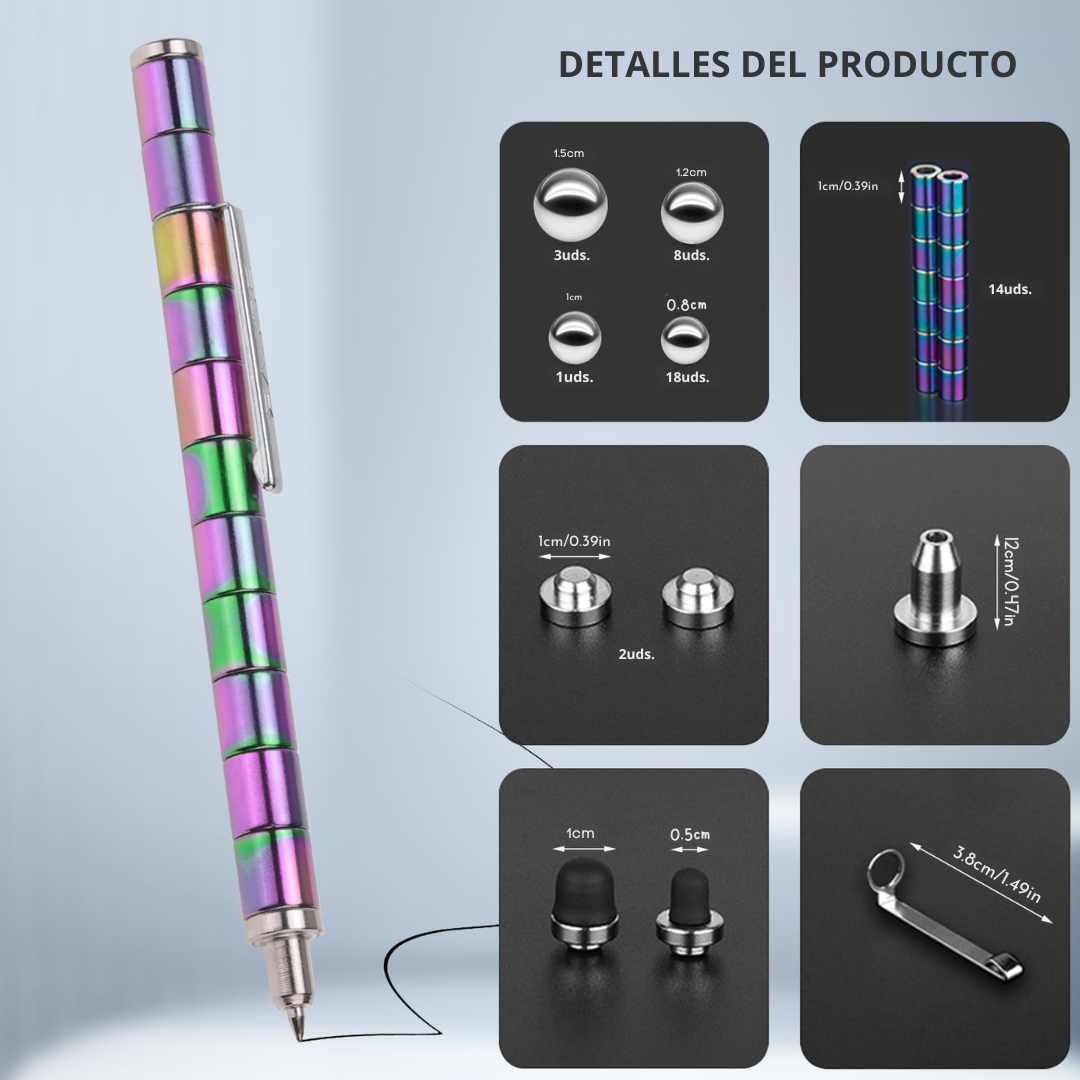 Bolígrafo magnético desmontable